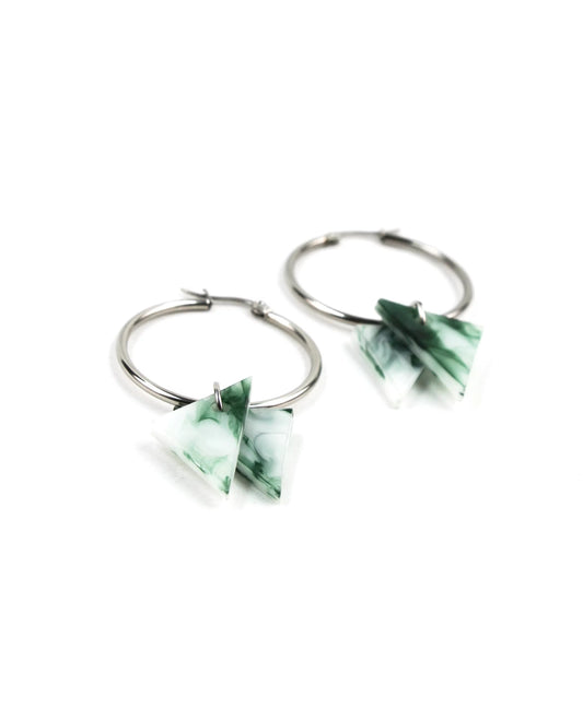 Marble shine oorbellen