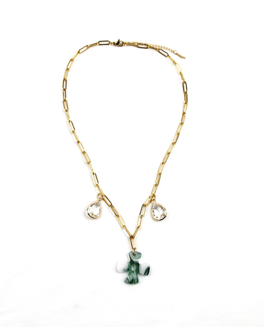 Emerald halsketting met groene steen – Lioré
