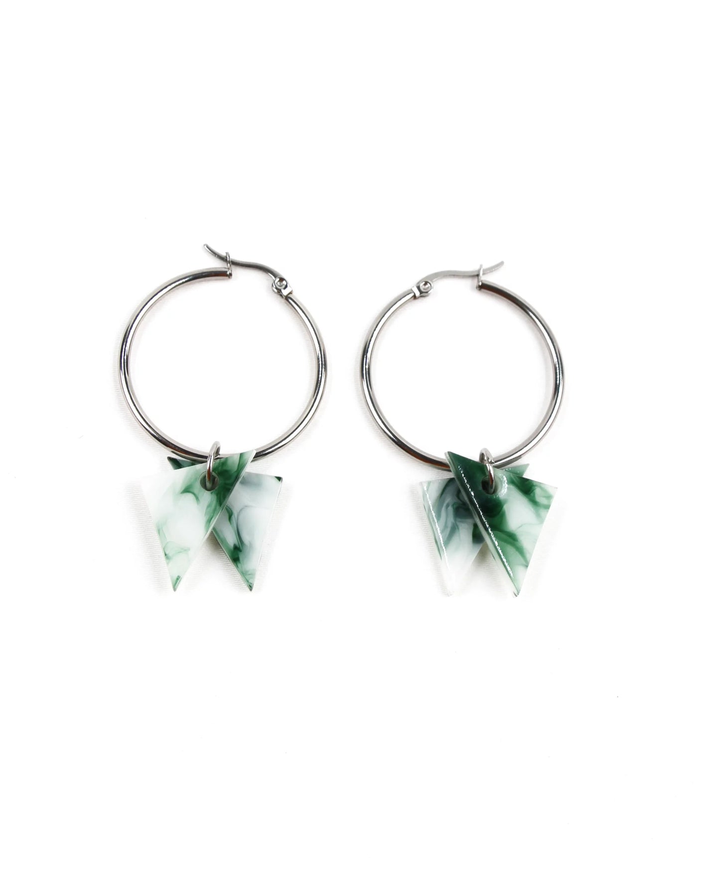 Marble shine oorbellen