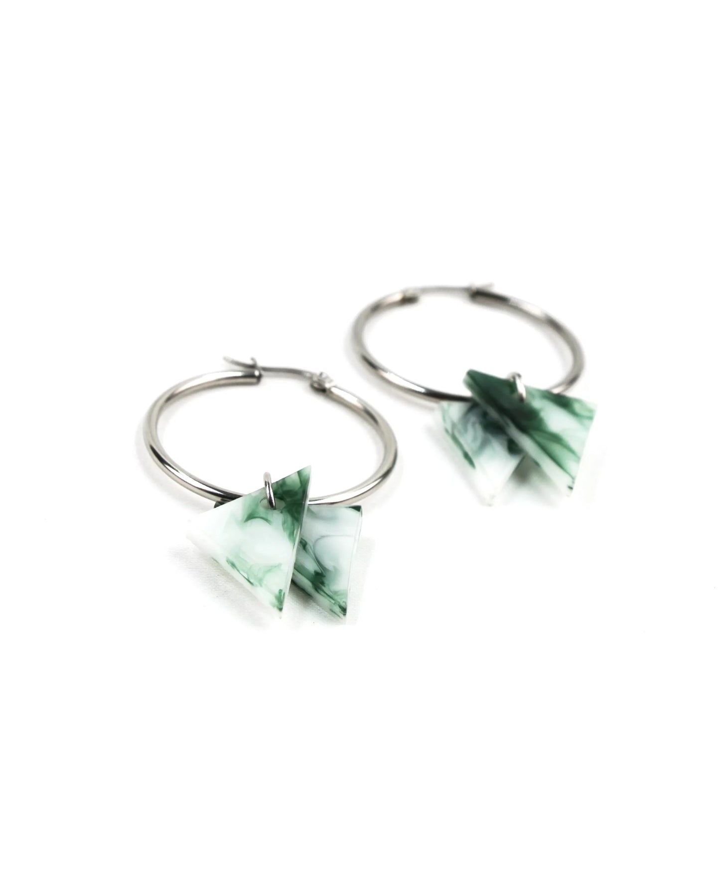 Marble shine oorbellen