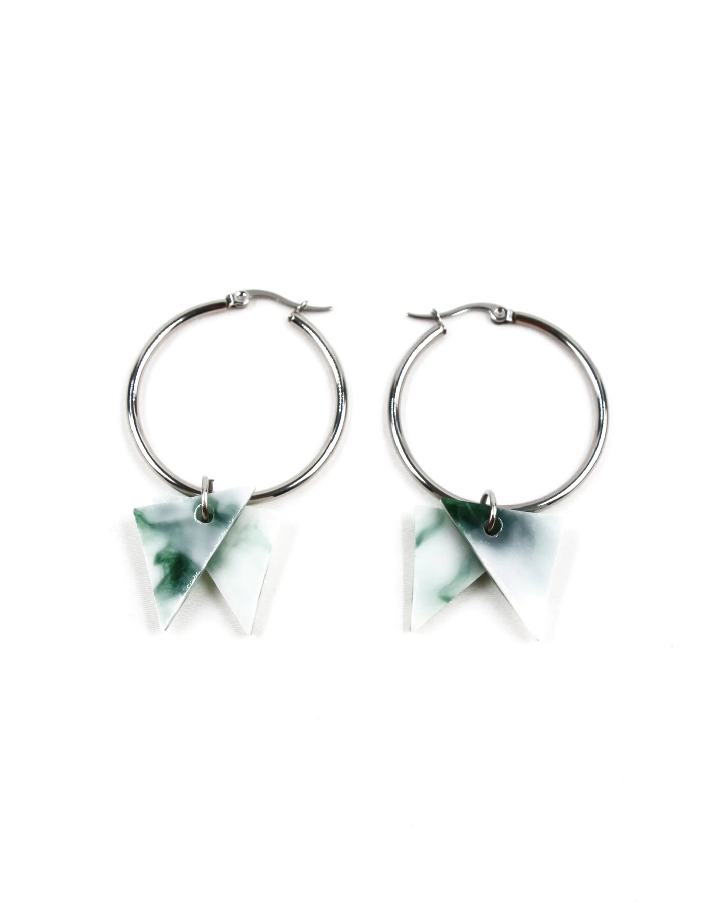 Marble shine oorbellen