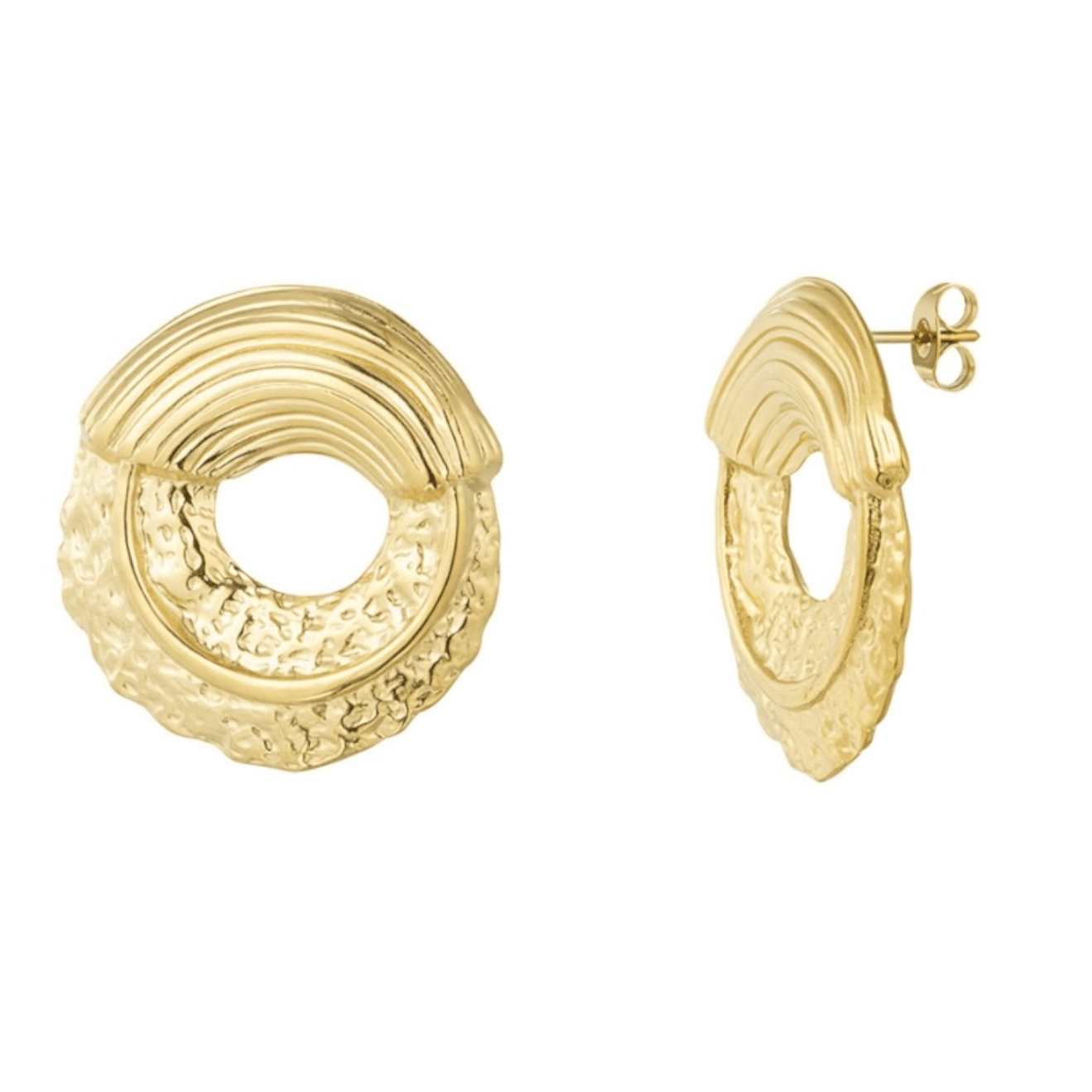 Golden Wave Oorbellen